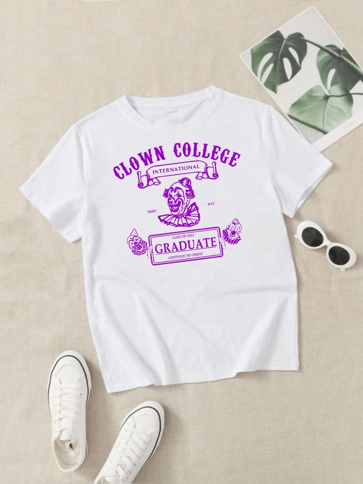 Circus College Clown Weird Graphic Horror Funny Gift Tee Movie T  Shirt Unisex M