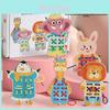 Kids Wooden String Board Puzzle With Animal Design For Handeye Coordination And Preschool Play