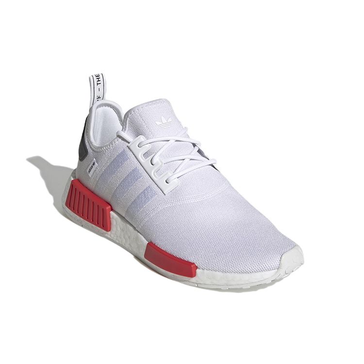 Adidas NMD_R1 White Vivid Red Men Sneakers Cloud-White GX9527