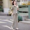 Stylish Middle-Aged And Elderly Spring Jacket 2-Piece Set Women's Casual Sports Suit Collection Spring Autumn