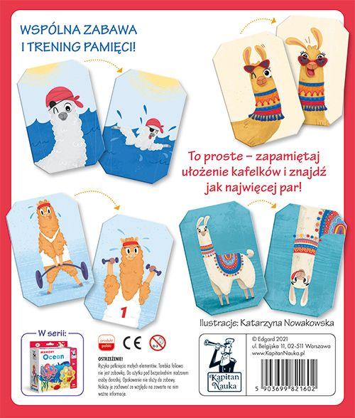 Llamas and Alpacas. Captain Science. Memory Game. Edgard
