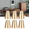 6pcs Cone Shape Cabinet Handles Aluminum Door Handles Modern Drawer Pulls  Cupboards