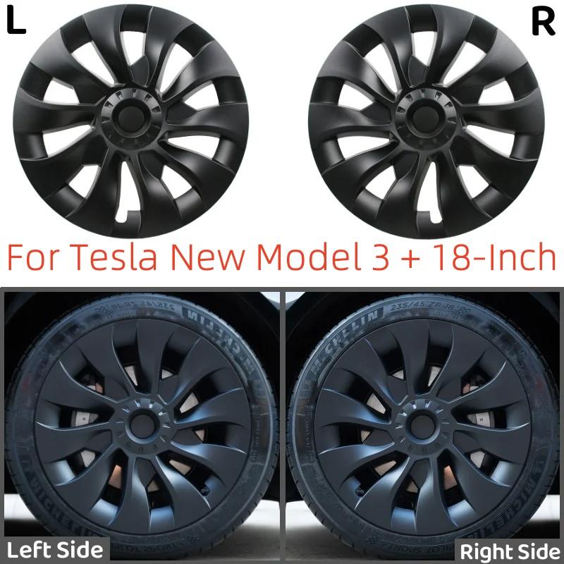 4PCS For TESLA Model 3 Highland 2024 Vehicle Full Coverage Wheel Cover Cap 18 Inches Hubcaps Automobile Replacement Accessories