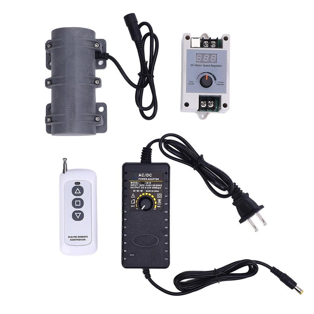 DC24V Vibration Motor with Speed Regulator and Remote Controller 3800RPM Vibrator Motor for