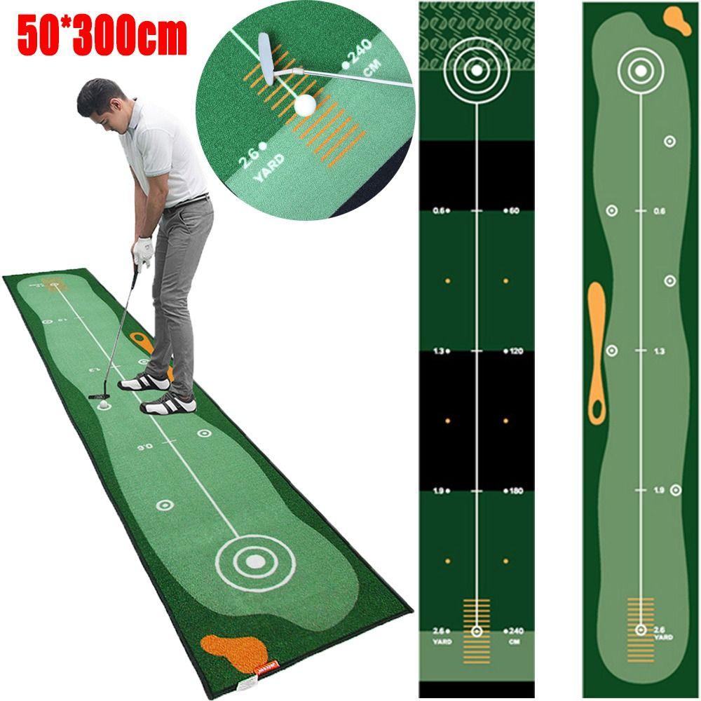 Foldable Golf Putting Practice Mat Anti-Slip Golf Putting Green Blanket Golf Training Pad  Adults