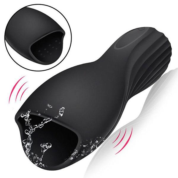 Male Masturbator Glans Vibrator 10 Speed Delay Sex Glans Trainer Penis Massager Head Penis Trainer Male Sex Products Male Adult Products