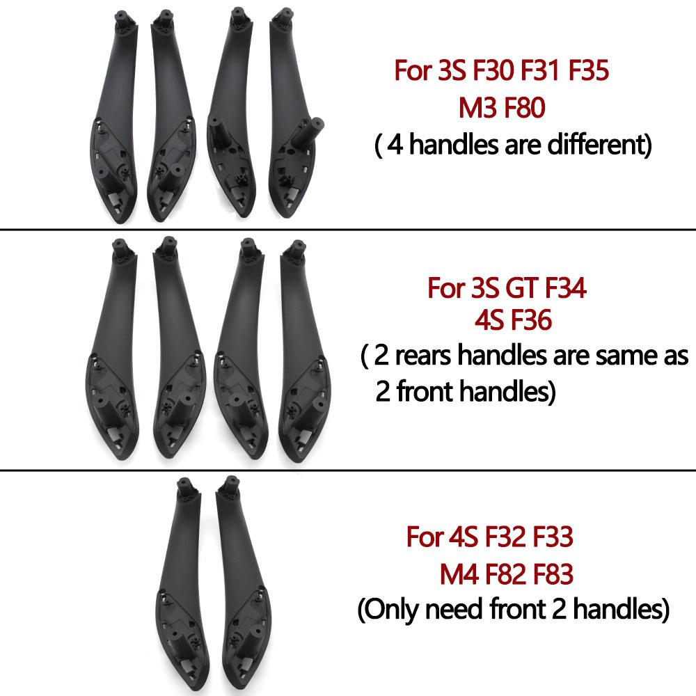 For BMW 3 Series 4S M3 M4 Front Rear Left Right Interior Door Handle Inside Panel Trim F30 F80 F31 F32 F33 F34 F35 F36 F82 F83