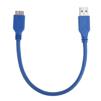 USBA auf MicroB Kabel USB3.0 Externe Festplatte 5Gbps Übertragungsadapterkabel Blau(0,3 Meter )