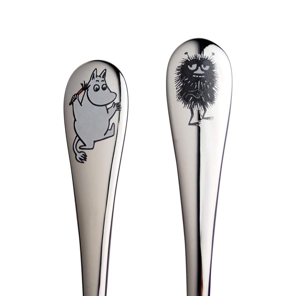 [Officially Imported] Moomin by ARABIA Cutlery Set of 2, Spoon & Fork, Moomin/Stinky, 1009276