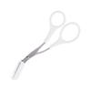 Stainless Steel Eyebrow Trimmer & Comb Scissors - Titanium Makeup Tool