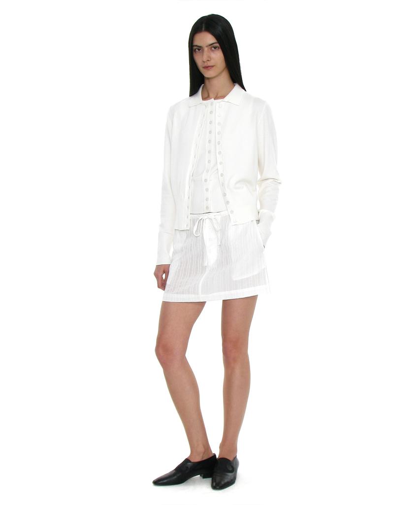 Partimento Woman Pwc Easy Mini Skirt_White