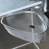 Baijie Triangular Sink Strainer, Stainless Steel Kitchen Utensil, Multifunctional Drain, Food Waste Collector, Storage Rack