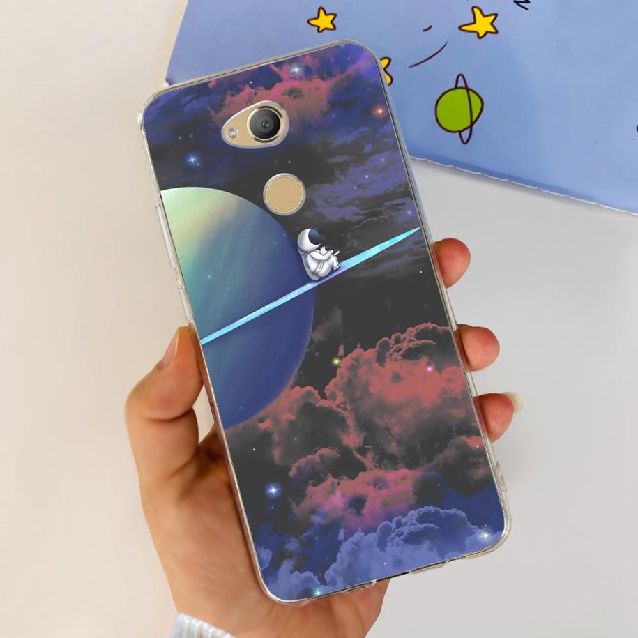 For Sony Xperia XA2 XA 2 Case H3113 H3123 H3133 H4113 Cover Cute Astronaut Silicone Soft Fundas For Sony Xperia XA2 Ultra Hoesje