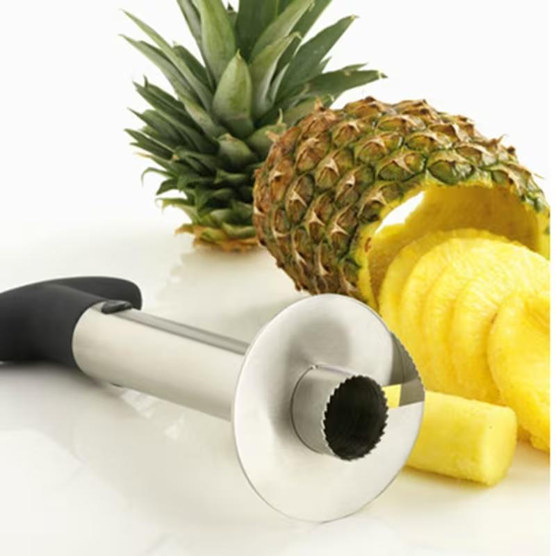 Stainless Steel Pineapple Corer Slicer Peeler Manual Pineapple Cutter Tool Easy Fruit Spiral Divider Kitchen Gadget