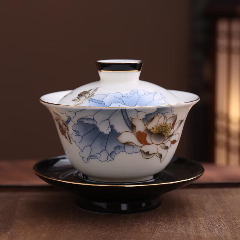 Tang Hui Jade Porcelain Gaiwan Tea Cup