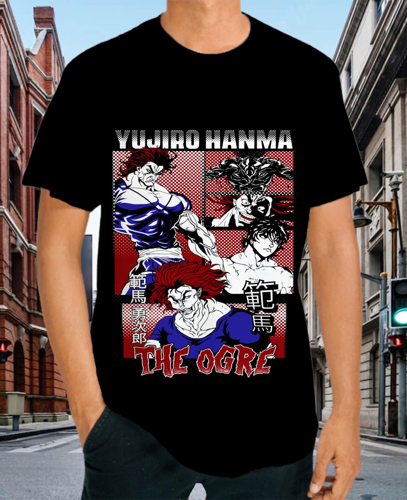 Baki the Grappler T-Shirt Mens Womens Tees Top Baki Hanma Yujiro Hanma Baki Anime GifT Shirt Mens Womens Tees Top All Size XL