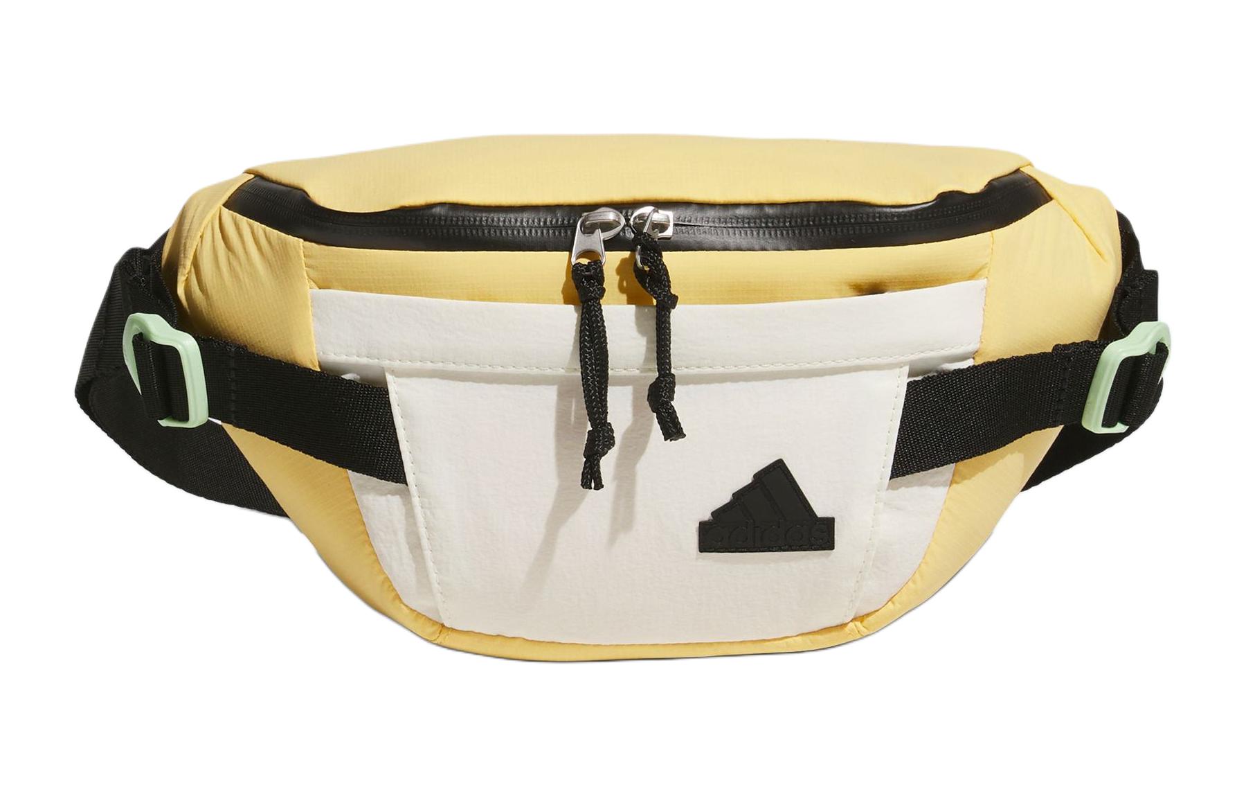 Adidas Recycled Polyamide Shoulder Bag, Crossbody Bag, Fanny Pack Small Unisex Apricot Yellow JJ2084 Small