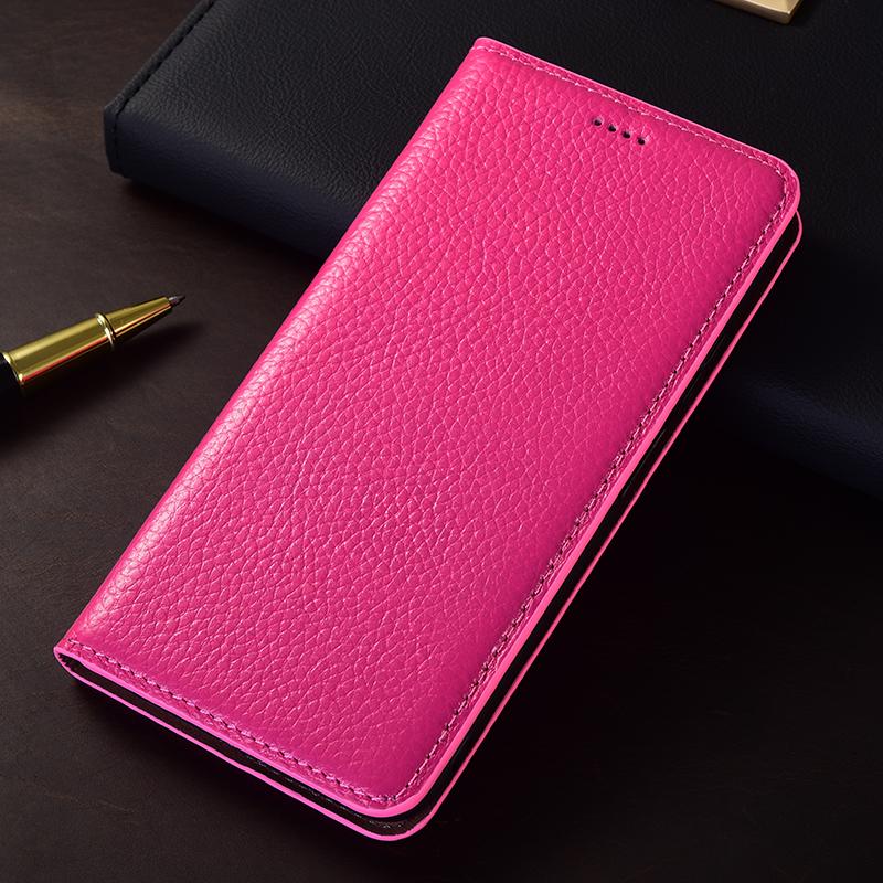 

Litchi Genuine Leather Flip Case For Xiaomi Poco X3 X4 X5 X6 X7 F4 F5 F6 F7 M3 M4 M5 M5S M6 M7 Plus Pro Ultra Phone Cover Cases Poco X3 NFC&Genuine Leather Яскраво-рожевий