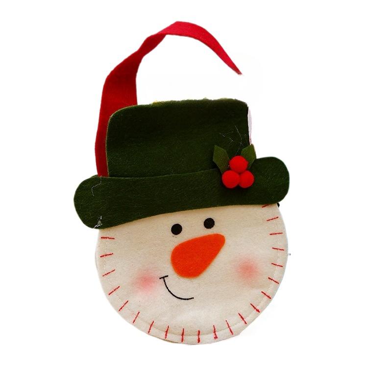 Non Woven Handbag Christmas Decoration Gift Bag Christmas Day Children's Candy Apple Bag Holiday Atmosphere Gift Bag