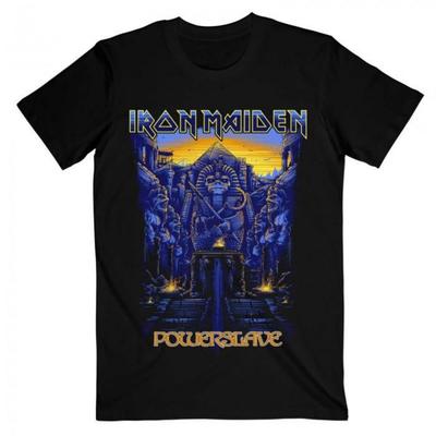 Iron Maiden Unisex Adult Dark Ink Powerslaves T-Shirt