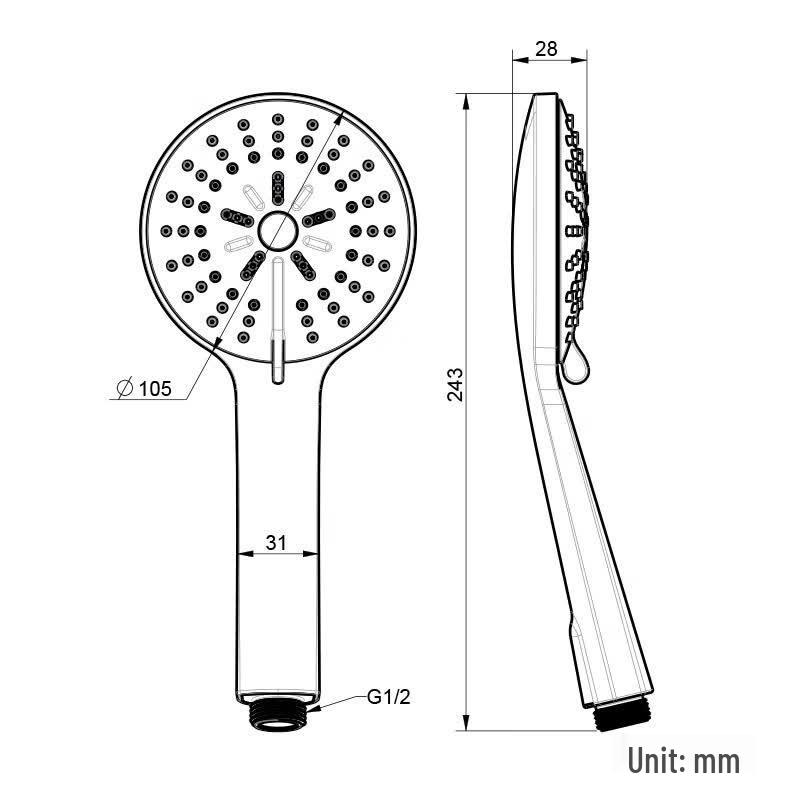 American Standard Multi-function Handheld Shower Head