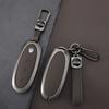 Interior Mouldings 2024 Zinc Alloy + Leather Car Key Case Cover Shell For Dongfeng NAMMI 01New Engery High Level Keychain Protec