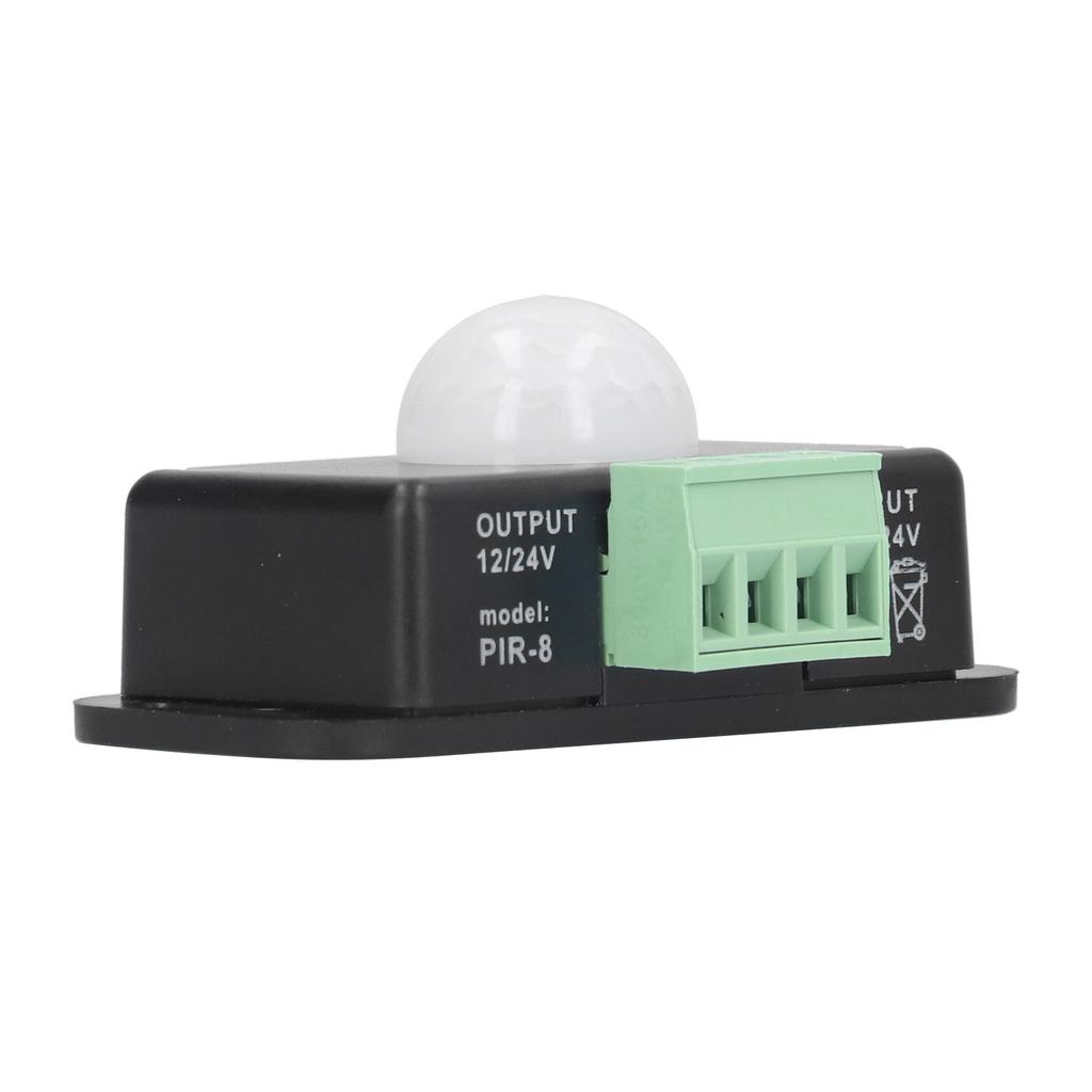 PIR Sensor LED Infrarot Erfassung Zeitschalter DC 12‑24V für Schrank Badezimmer Korridor