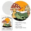 You Are Exactly Funny Mushroom Poster Retro 70s Groovy Hippie Ball Dancing Frogs Canvas Painting Wall Art Pictures Home Decor