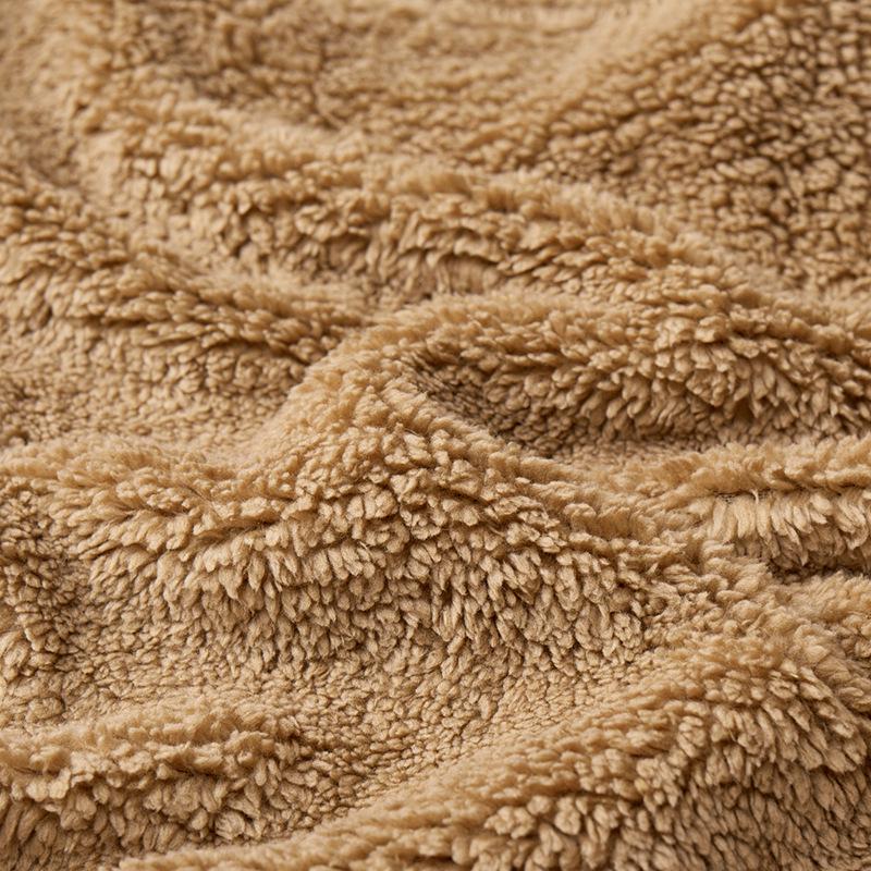 Men's Thickened Fleece Jacket with Stand Collar - Casual Autumn/Winter Outdoor Hoodie