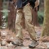 ROMON Men's American Loose Straight Cargo Pants