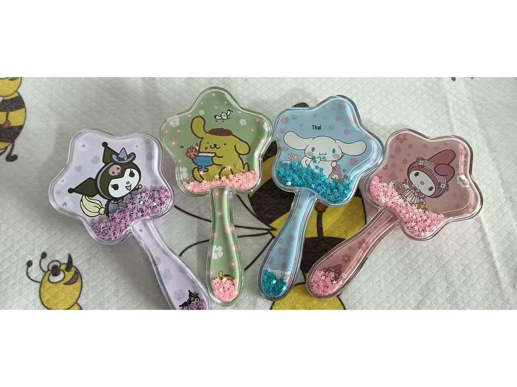 Colorful Cartoon Bristle Air Cushion Comb - High-Value, Transparent Massage Comb