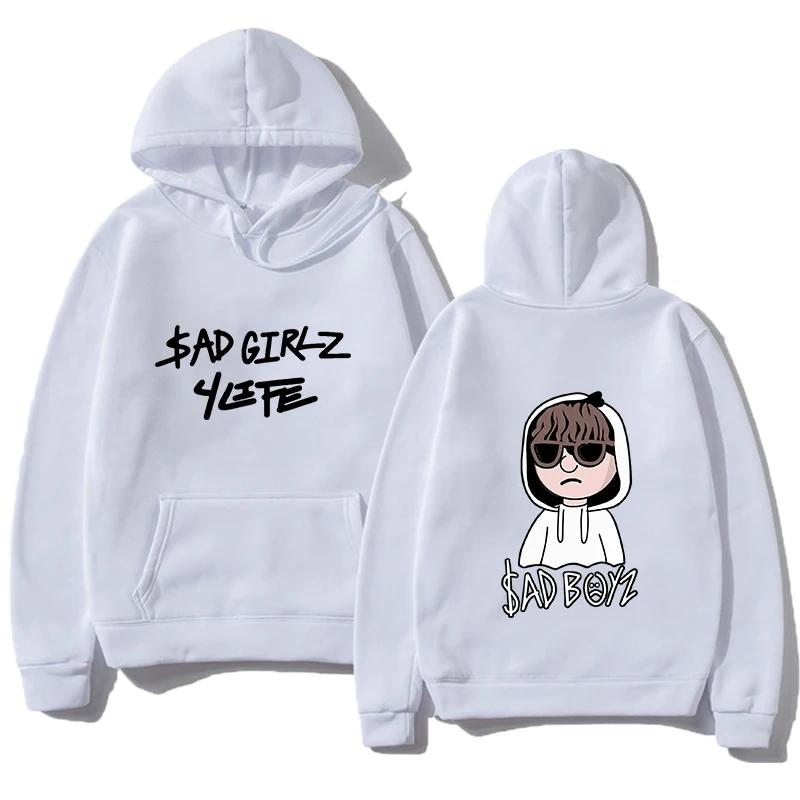 2024 Men's Sad Boys Printed Hoodies Harajuku Girls Hip Hop Pullover Fancy Music Gift Casual Loose Comfortable Sweatshirt
