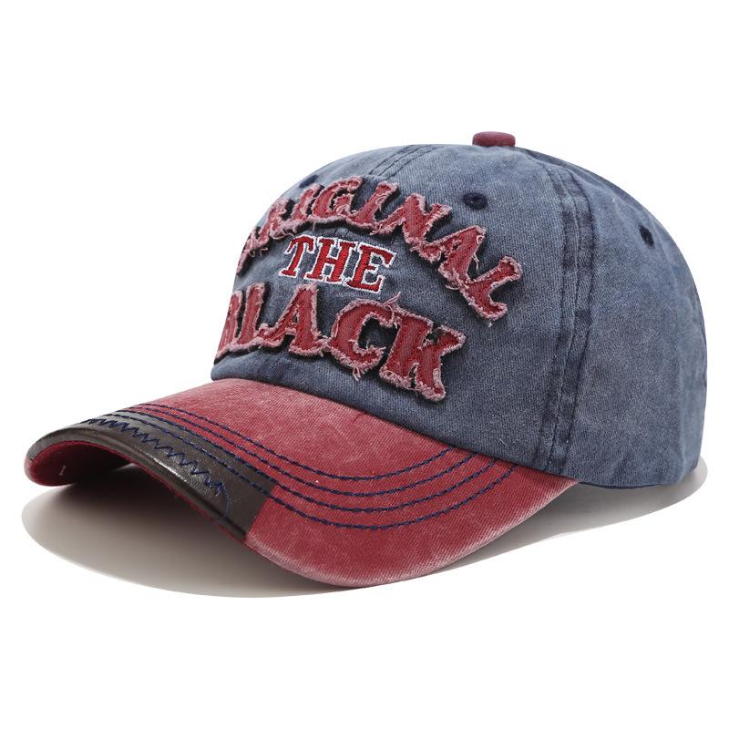 New Patchwork Washable Baseball Cap Men Women Letter Sunhat Unisex Outdoor Sports Snapback Fishing Travelling Baseball Hat