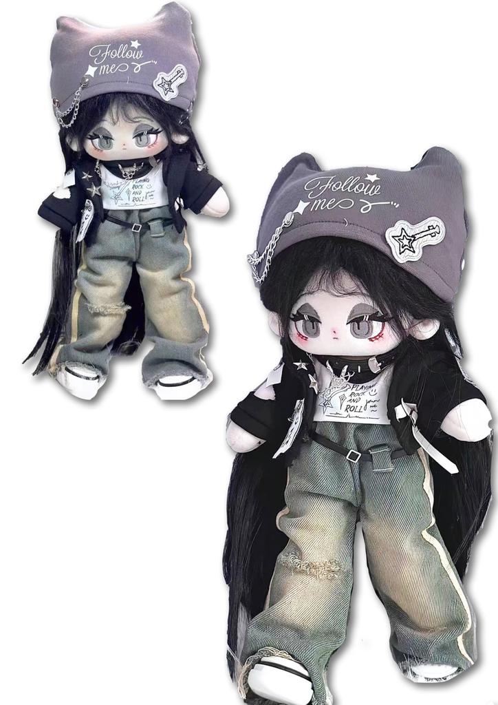 Original Plush Clothes for Plushies, Doll Clothes for 202530cm Dolls, Everyday Clothes for Dolls (5 Pieces, 30cm) [Used]