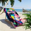 Cyberpunk Edgerunner Print Beach Towel, Large Soft Quick Dry Towel for Beach Camping Swimming