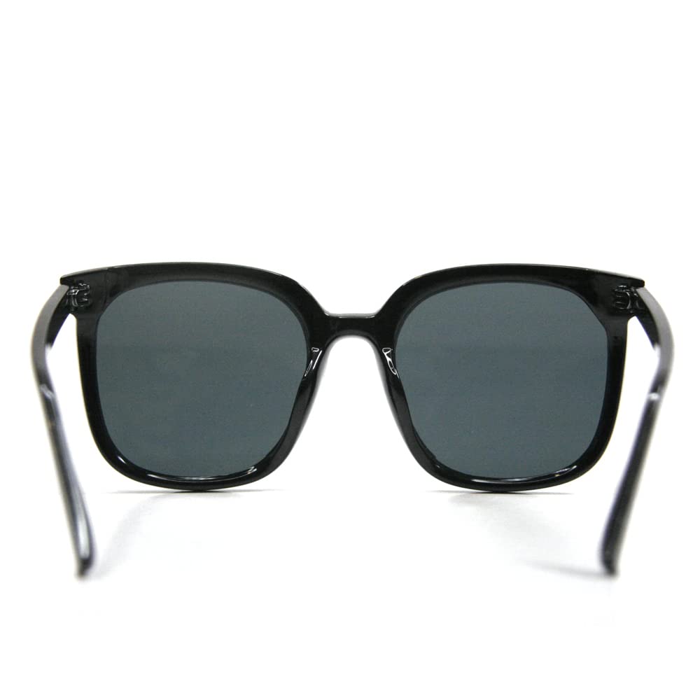 [meSmart] AROSA Sunglasses for Men and Women, Wellington Style, Black Rim, Large Size, Suitable for Driving, Lightweight, UV400 UV Protection,
