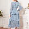 Women's temperament early spring casual new retro lace fairy slim and thin dress