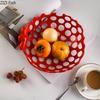 Creative Hollowed Out Fruits Bowl Nuts Snack Storage Tray Fruits Drain Bowl Home Kitchen Dessert Cutlery Minimalism Round Plates