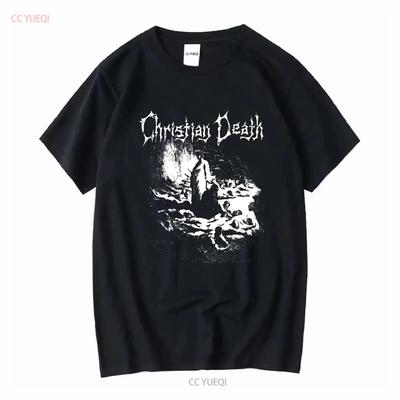 Christian Death T Shirt Long or Short Sleeves Vintage Washed Designer Clothes Streetwear Breathable Slightly Homme Fashion