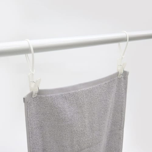 Towa Sangyo Neosul Clothespins with String, White/Blue, Approx. 3.5 X 1.2 X 12cm, Pack of 12