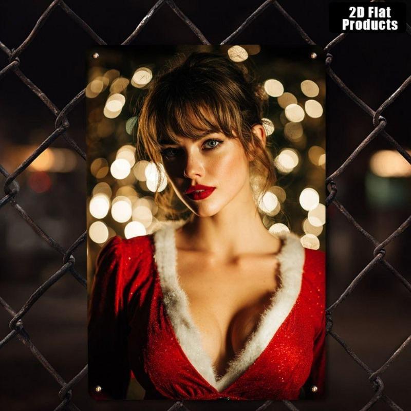 Pin-Up Girl Blechschilder, Garage Werkstatt Metalldekor 20x30cm