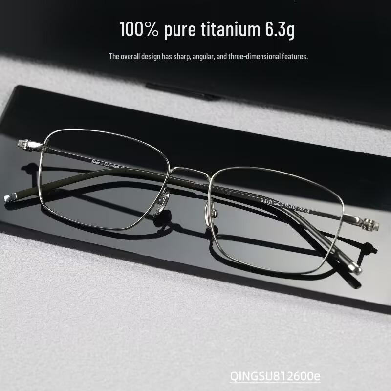 Pure Titanium Eyeglass Frames: Full & Semi-Rimless Styles for Men & Women, Acetate Options, Prescription Compatible for Myopia