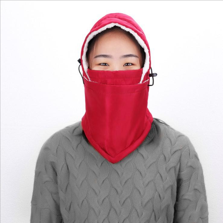Outdoor Cycling Fleece Balaclava: Windproof, Ear-Protecting, Warm, Snow-Resistant Hat
