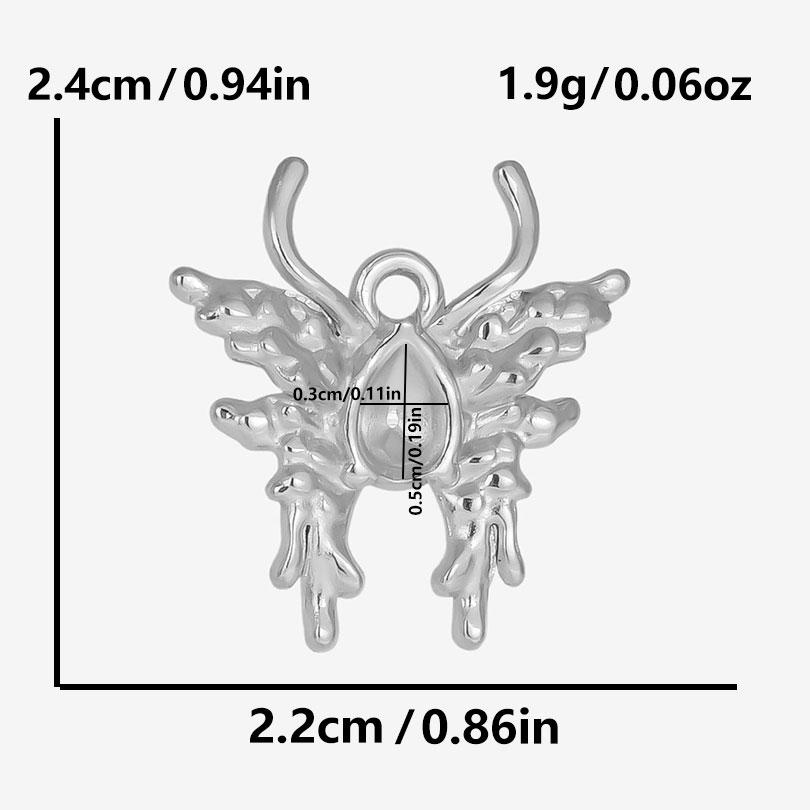 Silver Color Animal Pendant Owl Flamingo Butterfly Stainless Steel Pendants For Jewelry Making Supplies Birds Charm DIY Findings