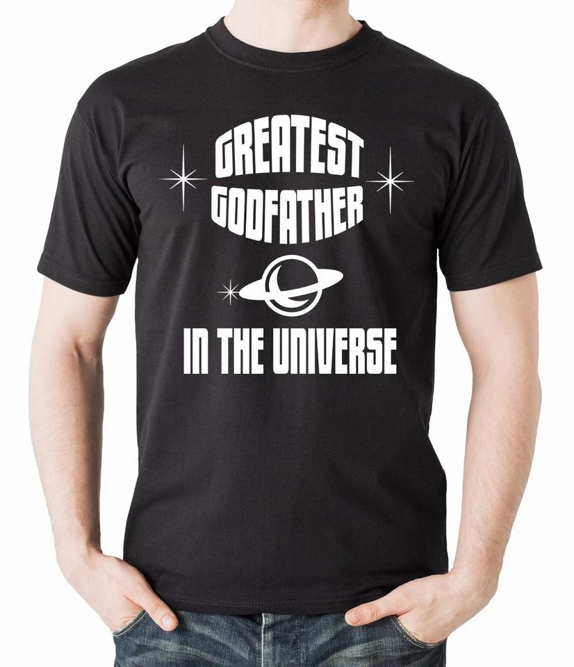 Gift For Godfather Greatest Godfather In The Universe T-T-shirt Baptism Ceremony 2XL