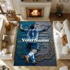 Messi 161 Customize Text Floor Mat Design for Decorate room Kitchen Balcony Hallway Anti-slip Rug Decorate Offices Perfect Gift for Women/Men
