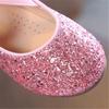 Girls Princess Shoes Spring Autumn Baby Soft Sole Dance Ballet Flats Three Color Kids Pink Bling Cute Footwear 26-35