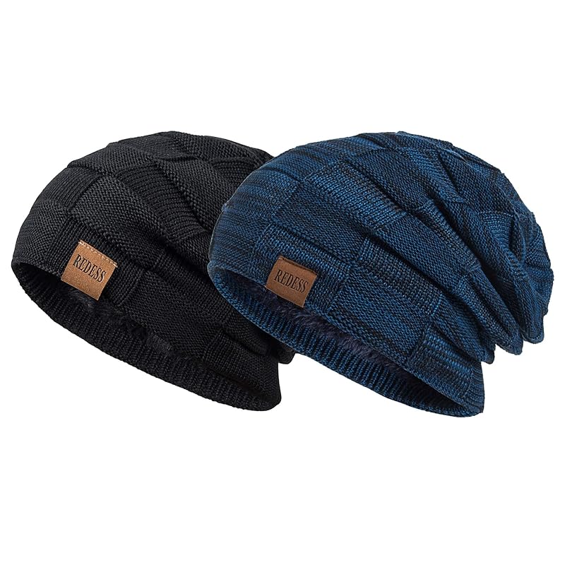

[REDESS] beanie hat men s ladies winter warm hat knit Slouch Thick skull cap