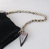 New Fashion Brand Woman Handbag Accessory Chains Detachable Floral Print Gold Silver Metal Silk Shoulder Strap Women DIY Chain Bag Handles