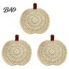 Durable Polyester Coasters Handmade Crochet Pumpkin Coasters, Soft Coffee Mats, Gift for Housewarming Autumn Themed Farmhouse Dining Accessories